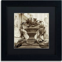Trademark Fine Art "Giardini Italiano II" Canvas Art by Alan Blaustein, Black Matte, Black Frame