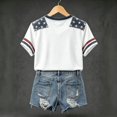 thumbnail image 5 of Women's 911 25th Anniversary V Neck Tshirt 9/11 Never Forget Memorial Shirt American Flag Short Sleeve Patriotic Tee Tops, 5 of 6