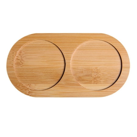 

Kitchen Bamboo Tray Tea Tray Cup Plate Pepper Mill Base Wooden Tray S