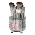thumbnail image 1 of Makeup Brush Storage Box with Rotating Grid Design Large Capacity Cosmetic Storage Bin for Bedroom And Bathroom, 1 of 8