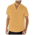 thumbnail image 5 of Button Down T Shirt for Men Summer Lapel Button Down 3d Printed Shirt Summer Beach Shirts Casual Hawaiian Vacation Shirts Button Down Tops, 5 of 6