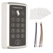 Access Control Keypad Stand Alone Door Security Entry Password Keypad with 5 ID Cards for Apartment Hotel 125KHz 12V
