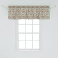 thumbnail image 2 of Ambesonne Cars Window Valance, Motorbikes Caravans Bus, 42" x 18", Aqua Red Orange, 2 of 3