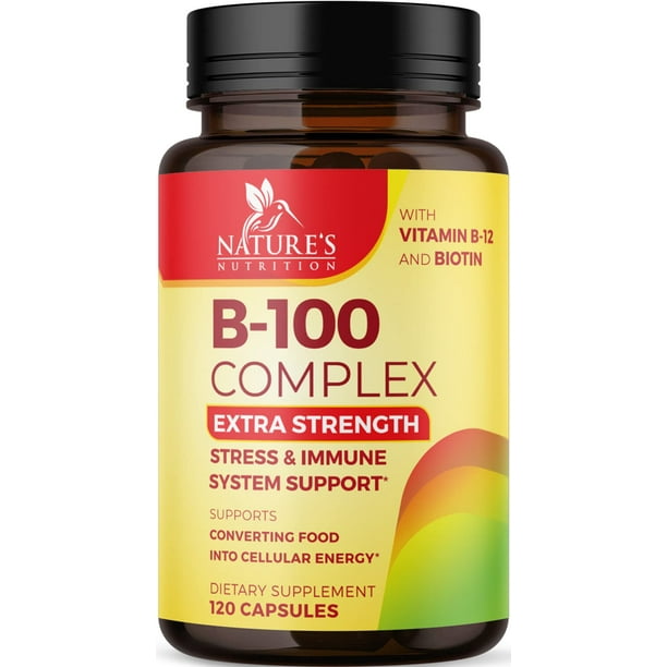B Complex Super Vitamin B Supplement for Energy Support Vitamins for Immune Support