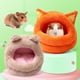 thumbnail image 2 of Nido para hámsteres de algodón, almohadilla extraíble, cojín para conejillos de indias, gran espacio, forma de oso, casa para hámsteres, gato, nido para dormir para erizo, 2 of 5