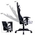 thumbnail image 4 of Chaise de Gaming avec Dossier Inclinable, Style Course Chaise de Bureau Dossier Haut, 4 of 6