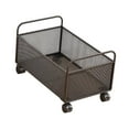 thumbnail image 2 of Mesh Rodring Archivo Cart de almacenamiento Mesh Storage con ruedas debajo del escritorio Suministros de suministros de oficina Organizador Rolling, 48x25x30cm, 2 of 8