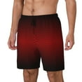 thumbnail image 2 of Balery Red Geometric Mens Swim Trunks Swim Shorts for Men Quick Dry Inseam Beach Shorts with Compression Liner Pocket-Medium, 2 of 9