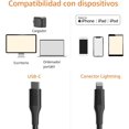thumbnail image 2 of Basics Lightning to USB-C Cable for iPhone, 10 Feet, Black, 2 of 5