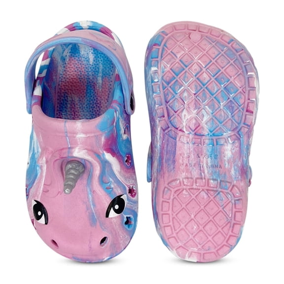 Norty Toddler Kids Boy's & Girl's Fun Slip-On Sandal Slipper Clog Shoes