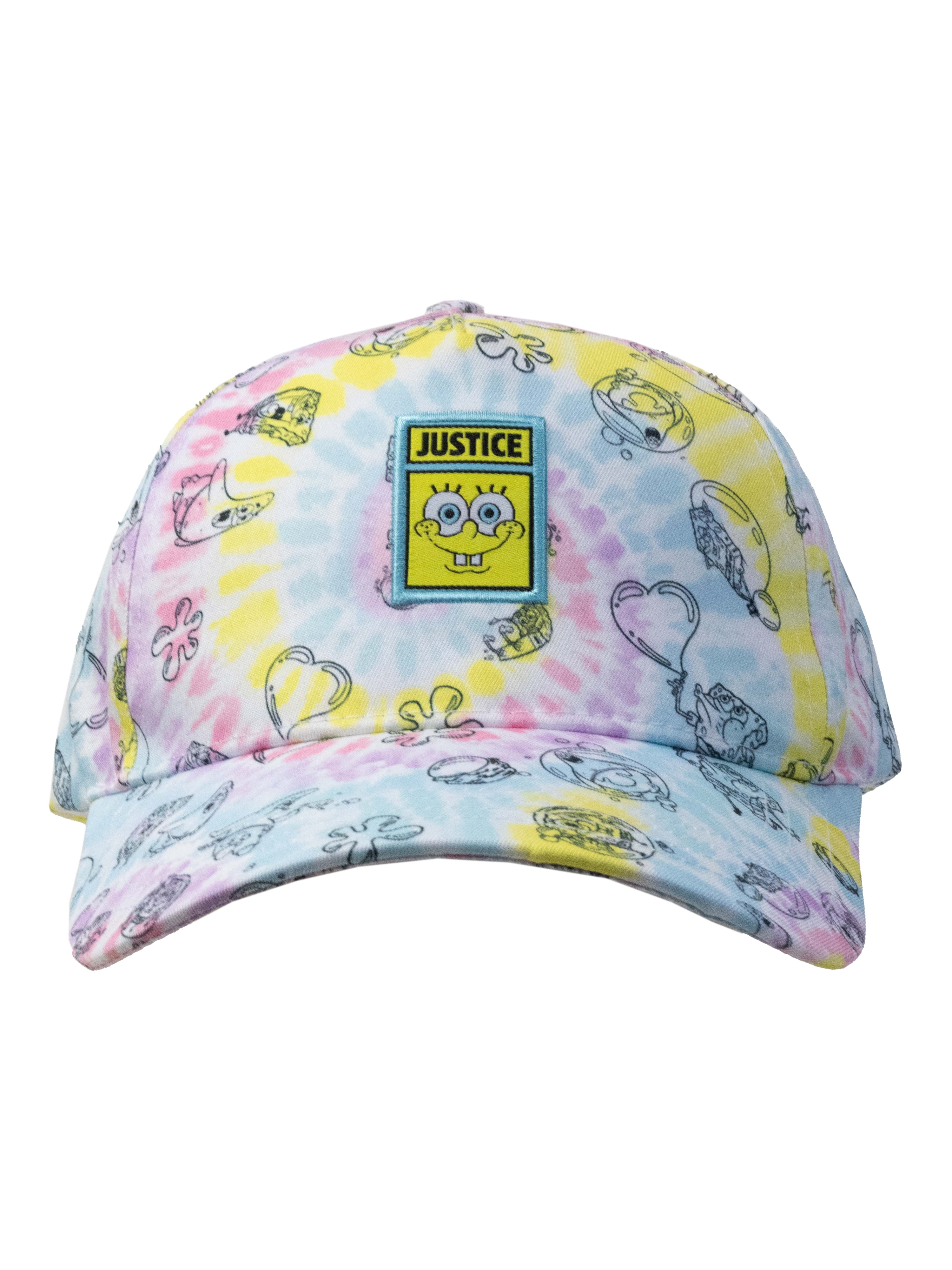 Justice X Spongebob Girls Baseball Hat, One Size