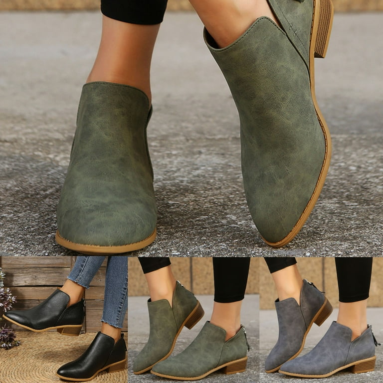 Lovskoo 2024 Ankle Boots for Women Faux Suede Wedding Dress Lovskoo 2024 Ankle Boots for Women Faux Suede Wedding Dress
