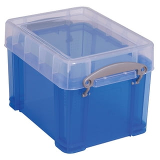 Really Useful Box® Plastic Storage Box, 0.14 Liter, 3 1/4 x 2 1/2 x 2,  Clear