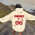 thumbnail image 6 of Women's Oversized Sweatshirts Letter Print Hoodies Fall Long Sleeve Sweaters Pullover Y2k Clothes, 6 of 7