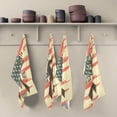thumbnail image 2 of Colored Bull Skull Tea Towels 4 Pack Vintage American Flag Kitchen Dish Cloth with Hanging Loop, 18"x28" Lint-Free Absorbent Towel for Kitchen Drying Wiping and Cleaning, 2 of 7