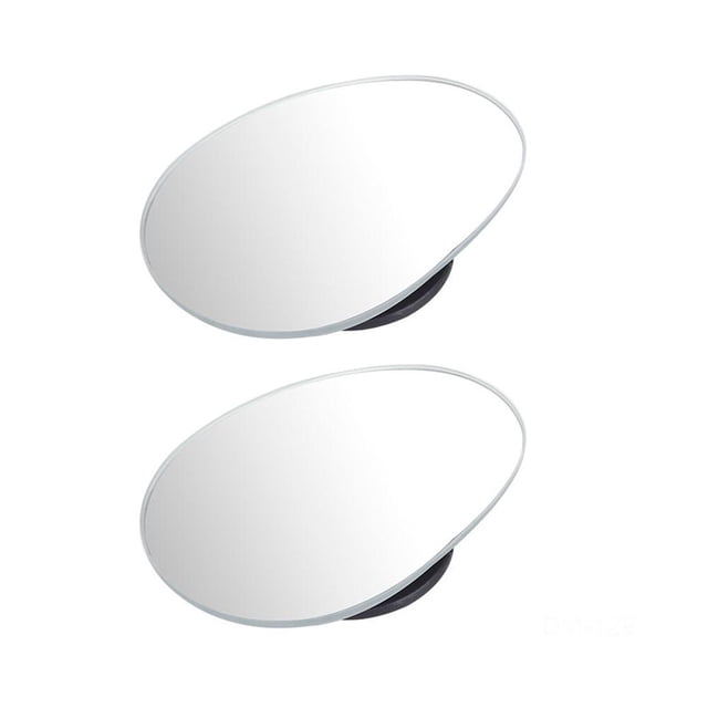 Frameless Small Round Car Blind Spot Mirror – 360° Rotatable HD Glass, Wide Angle Rear View, Enhanced Visibility, Easy Universal Mount