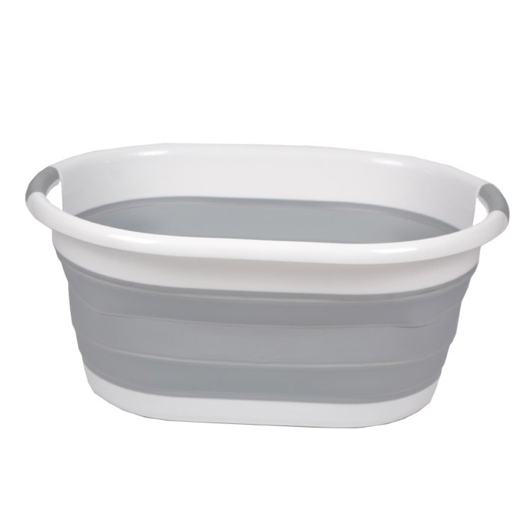 Collapsible Plastic Laundry Basket Large Folding Pop Up Laundry
