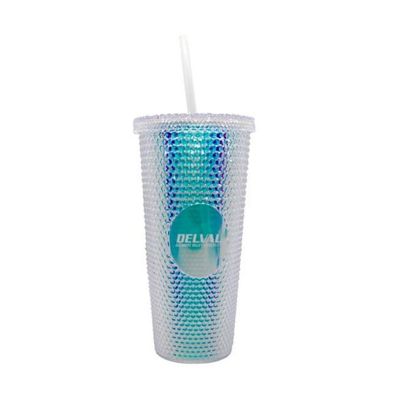 Logo Brands  Delaware Valley 24 oz Iridescent Studded Tumbler