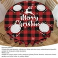 thumbnail image 3 of Christmas Tablecloth Round,Christmas Decorations Round Christmas Tablecloth Round Outdoor Christmas Table Cloth Table Cloth Holiday Decorative Table Cover for Outdoor Indoor Party, 3 of 7