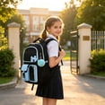 thumbnail image 5 of Dalxymotic Bow Backpack Set, Cute 3-Piece Shoulder Backpack with Lunch Bag, Large Capacity Casual Daypack with Pencil Case, Bow Backpack Set for Daily Travel, Outdoor, Home, Office, 5 of 7