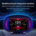 thumbnail image 4 of P2 Car HUD Head-Up Display OBD GPS Vehicle Speed and Gradient Meter Water Temperature and Fuel Consu, 4 of 5