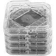 thumbnail image 1 of Furniture Stoper, 8pcs Plastic Table Stopper Pad MultiSlot NonSlip Furniture Foot Mat Bed Stopper Pad for Sofa, Table, and Chair (Transparent), 1 of 8