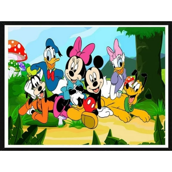 Mickey  Cartoon Theme DIY Diamond Painting Kits for Adult，5D Full Drill Craft Painting Kits Home Wall Decor，12 x 16 inch.