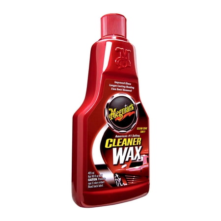 Meguiars Cleaner Wax Liquid Wax Cleans, Shines And Protects In One Easy Step A1216, 16