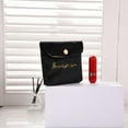 thumbnail image 3 of 2Pcs Mini Velvet Solid Color Retro Embroidered Button Makeup Lipstick Storage Bag, 3 of 4