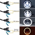 thumbnail image 5 of Faros Delanteros Led H4 Halo De Ángel P/wrangler Jeep Vocho Negro, 5 of 5