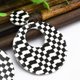 thumbnail image 4 of Pendiente de acrílico Danlge Lady Women Black White Rectangle Rhombus Square Style Redondo Yuyangstore Pendiente colgante geométrico, 4 of 8