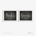 thumbnail image 2 of Bride & Groom's Suite Black Vintage Chalkboard Wedding Party Signs, 2-Pack, 2 of 3