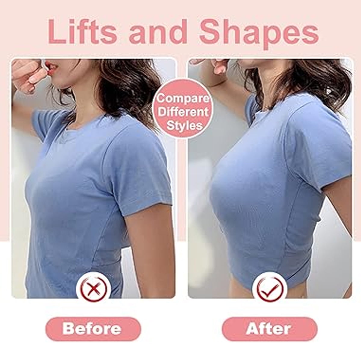 Fake Breast Fake Breast Breast Pad Women's Prosthesis Silicone Breast Bra Show Underwear Sexy-Skin Color-C Cup