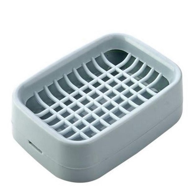 AUTCARIBLE Double Layer Draining Soap Box Handmade Soap Stand Plastic