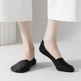 thumbnail image 5 of pares de calcetines náuticos de verano de estilo fino, calcetines invisibles de silicona antideslizantes, calcetines cortos de boca baja para mujer, 5 of 5
