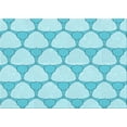 thumbnail image 1 of Ahgly Company Indoor Rectangle Patterned Tron Blue Area Rugs, 2' x 3', 1 of 6