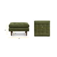 thumbnail image 6 of Poly and Bark Napa Velvet Ottoman in Distressed Green, 6 of 10