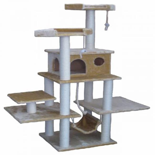 Go Pet Club F2041 72 in. Beige Cat Tree Condo Furniture Walmart Canada