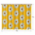 thumbnail image 5 of Yellow Daisy Flower White Blooms Pattern Shower Curtain 84"x72" ,Bathroom Decorative Shower Curtains Set with 12 Hooks,Modern Waterproof Washable Shower Curtain, 5 of 6