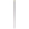 Susan Bates 14-Inch Silvalume Single Point Knitting Needle, 4.5mm, Rose Multi-Colored