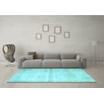 thumbnail image 3 of Ahgly Company Indoor Square Persian Light Blue Traditional Area Rugs, 4' Square, 3 of 4
