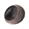thumbnail image 3 of Cesta de cama para gatos de mimbre de imitación, cueva para gatitos, perrera, cama para gatos transpirable, condominio para gatos de interior, cesta café, 3 of 8