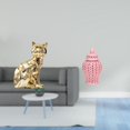 thumbnail image 2 of Escultura de gato de cerámica, figura decorativa, adorno de arte animal para chimenea y jarrón de con tapa para arreglos florales., 2 of 8