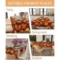 thumbnail image 5 of Fall Tablecloth Orange Pumpkin Square Table Cloth 60x60 Inch Autumn Maple Leaves Tablecloths Thanksgiving Holiday Decorative Table Cover for Dining Table Holiday Party Indoor Outdoor, 5 of 5