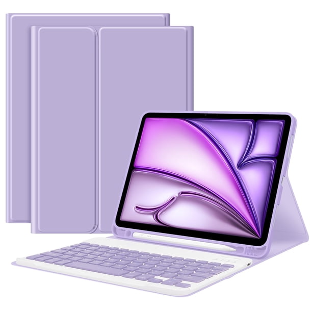 Funda con teclado GOKOCO para iPad Air de 4.ª a 6.ª generación con soporte para lápices