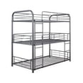 thumbnail image 1 of ACME Cairo Triple Bunk Bed - Twin in Gunmetal, 1 of 4
