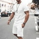 thumbnail image 1 of Camisas de verano Kakina CMSX para hombre, liquidación, conjunto de 2 piezas de camiseta informal de manga corta y pantalones cortos deportivos ajustados., 1 of 7