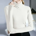 thumbnail image 2 of Women's Turtleneck Pullover Sweater â Winter Warm Ribbed Cotton Long Sleeve Slim Fit High Neck Base Layer Top for Fall & Winter, 2 of 7