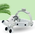 thumbnail image 2 of FETCOI Dental Surgical Headband Loupe 420mm 3,5x Binocular Magnifier & 5W LED Headlight, 2 of 11