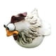 thumbnail image 1 of Injueey Exquisita estatuilla de pollo estatua artesanía de resina para arte de granja con diversión sin fin en formas extravagantes Decoración del hogar Pollo B, 1 of 6